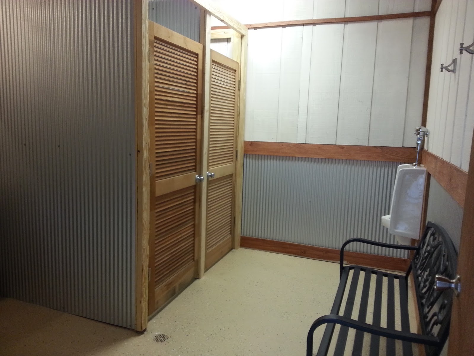 Point A Park New bathrooms in RV park