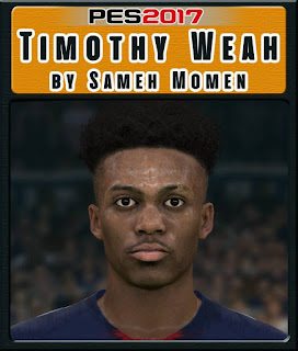 PES 2017 Faces Timothy Weah by Sameh Momen
