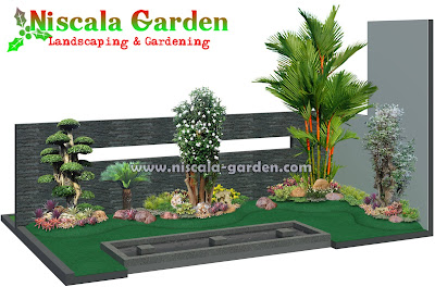 Desain Taman Tropis Modern