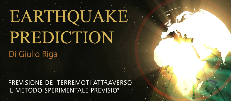 EARTHQUAKE PREDICTION   PREVISIONE DEI TERREMOTI