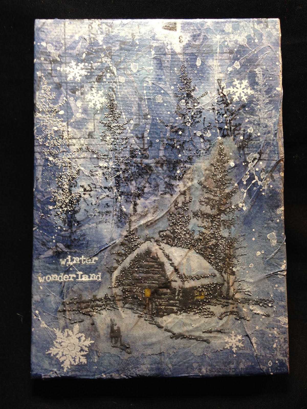 sarascloset Vintage Winter Wonderland CanvasGuest Designer For Frilly