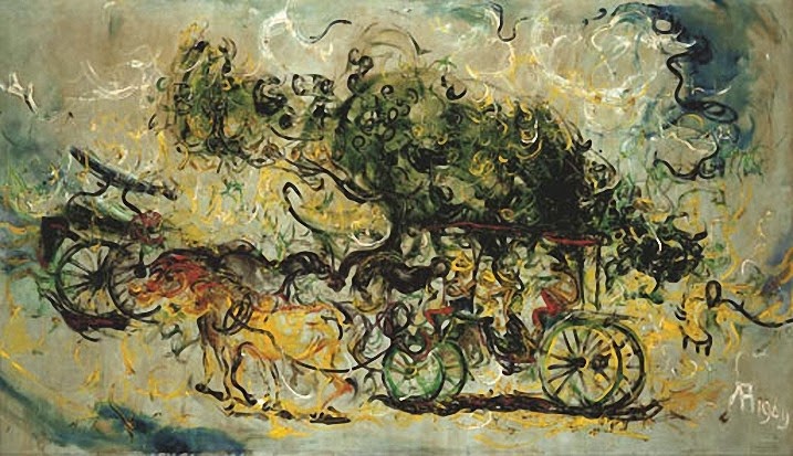 31 Lukisan Perahu Karya Affandi Gambar Kitan