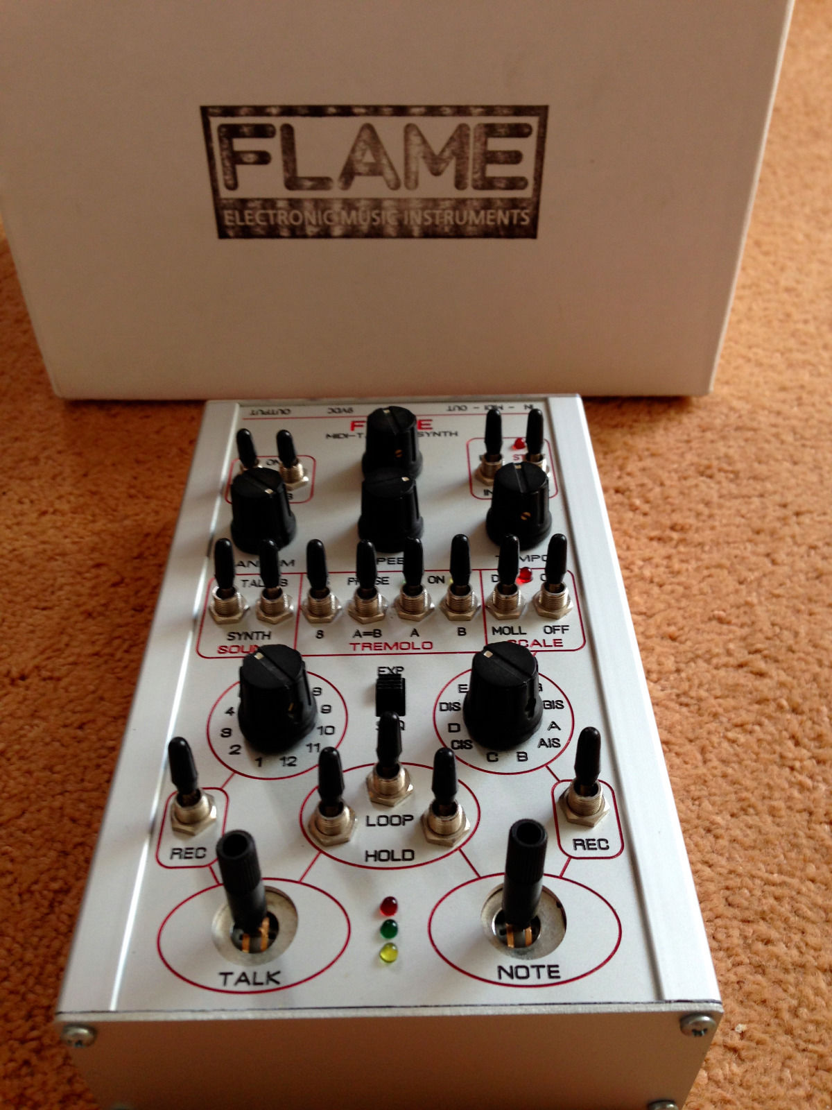 MATRIXSYNTH: FLAME MIDI-TALKING-SYNTH 8-bit Synth with Speakjet 