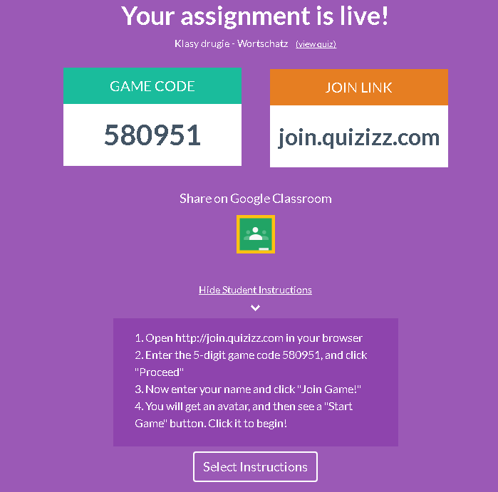 Quizizz Join
