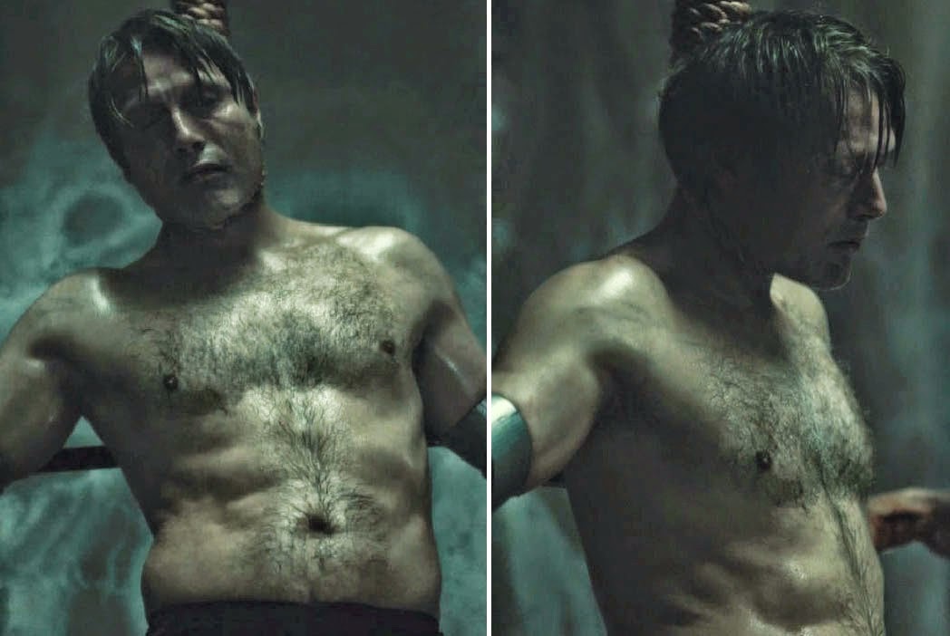 Shirtless: Mads Mikkelsen