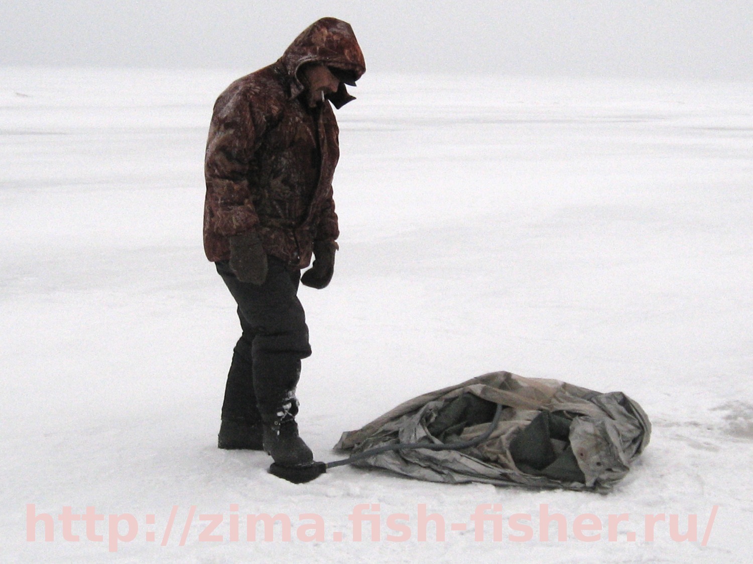 Надувная палатка для зимней рыбалки ~ Зимняя рыбалка