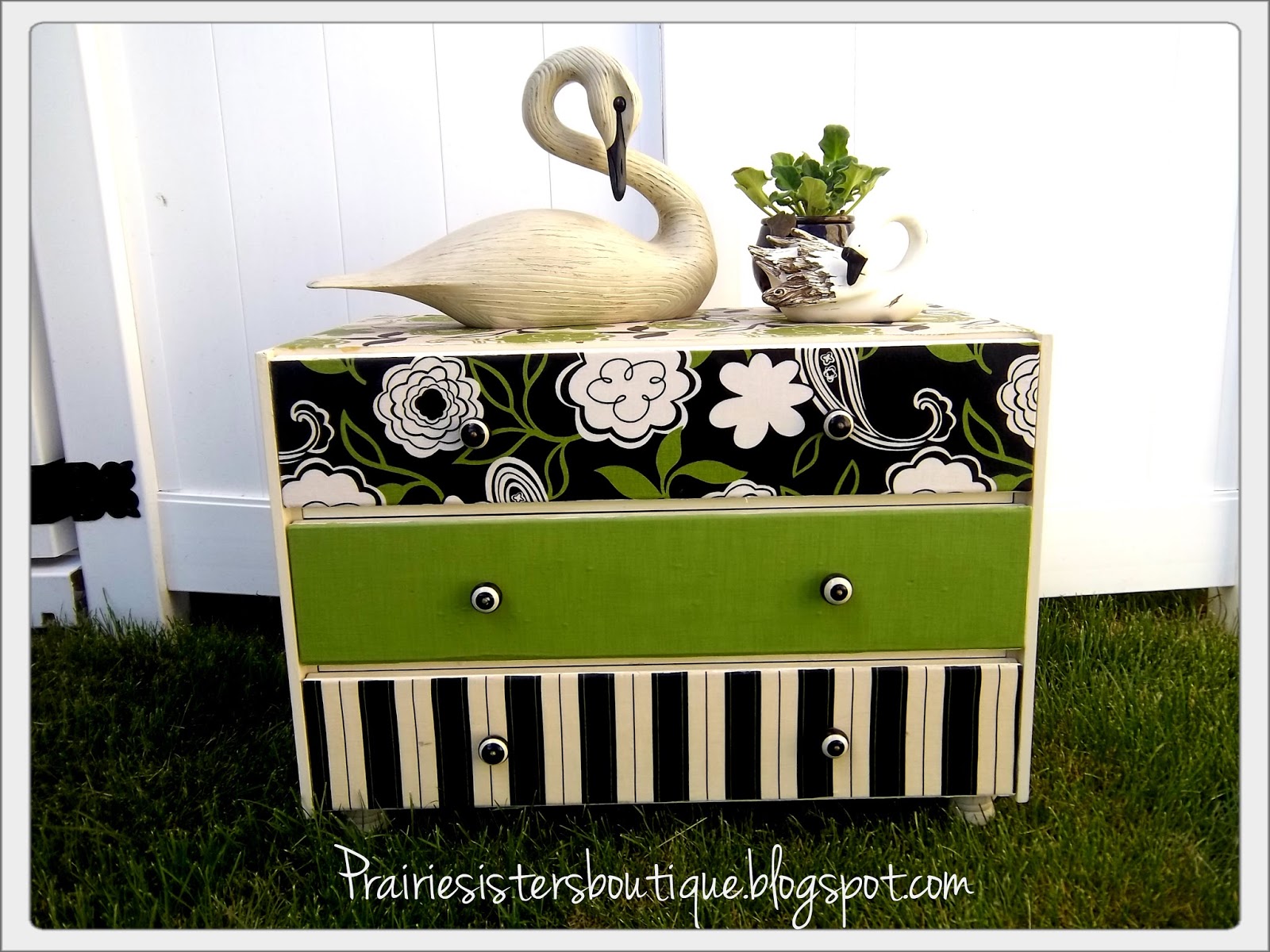 Prairie Sisters...Chic Boutique Funky and Fun Repurposed Dressers....