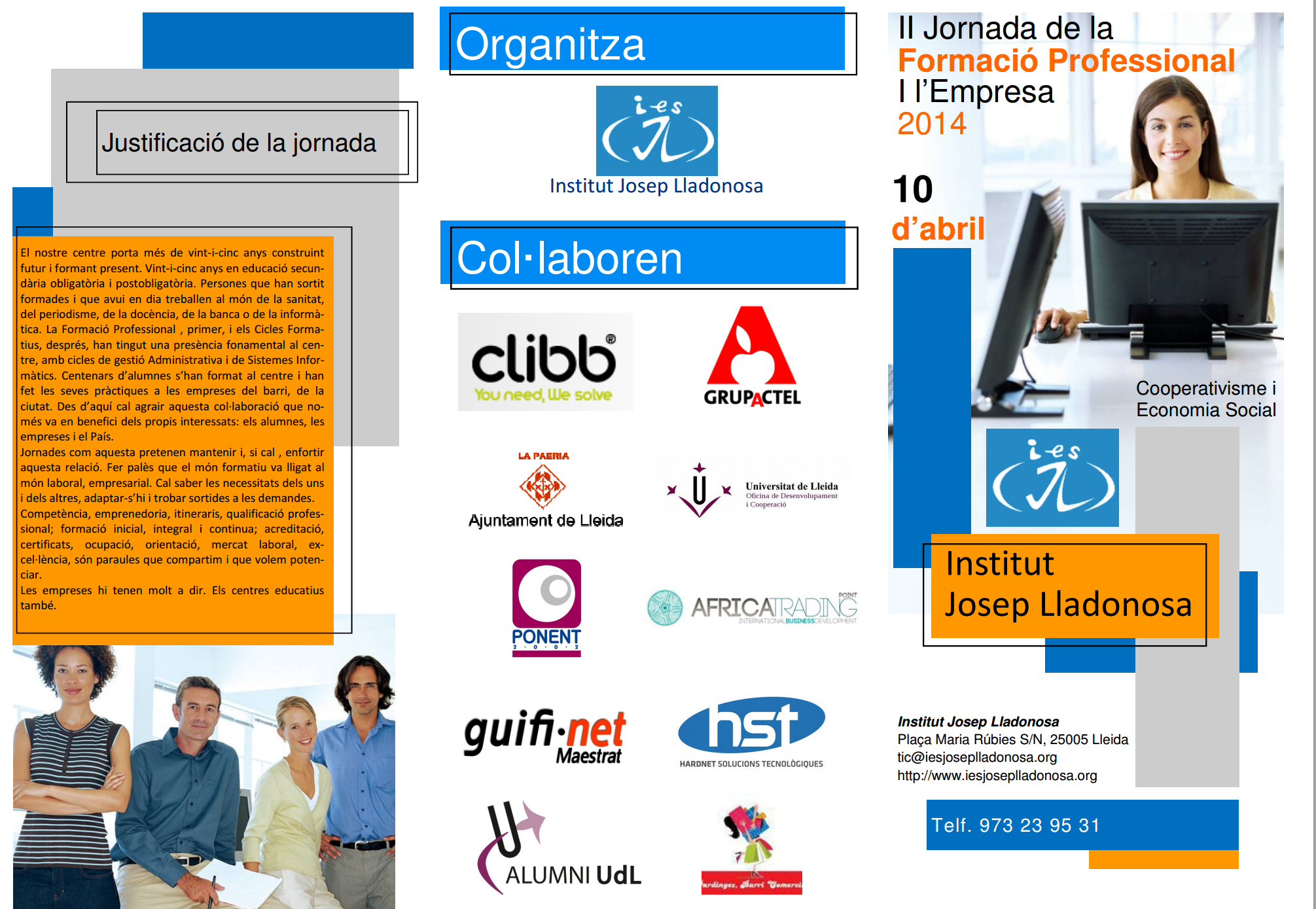 Xerrada a l'Institut Lladonosa de #Lleida sobre Formació Professional i Empresa @Ponent2002