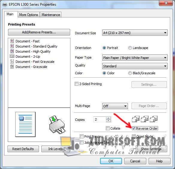 Cara Install Printer Epson L300 Cara Install Printer Epson L300