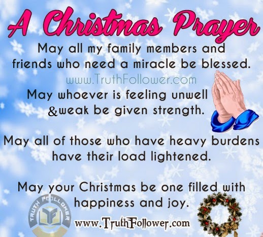A Christmas Prayer for Family and Friends