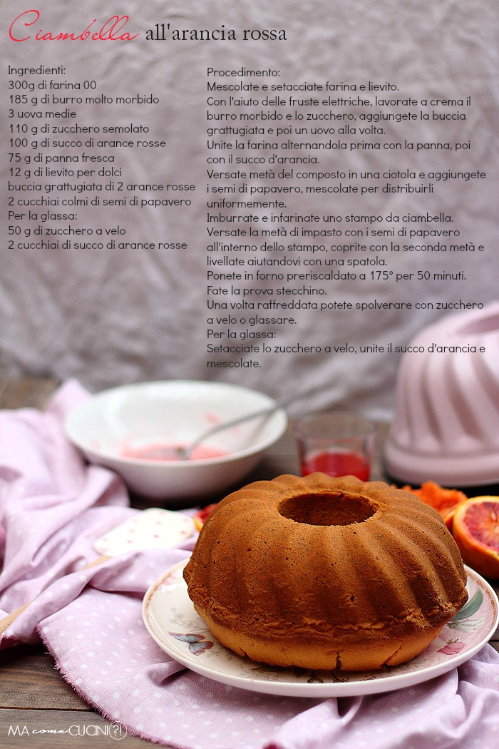 ciambella all'arancia rossa