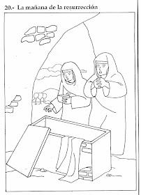 Dibujos para colorear de la resurrección de Jesús