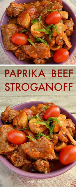 Spice up your usual Stroganoff and make this delicious Paprika Beef Stroganoff instead of the traditional Stroganoff tonight !
