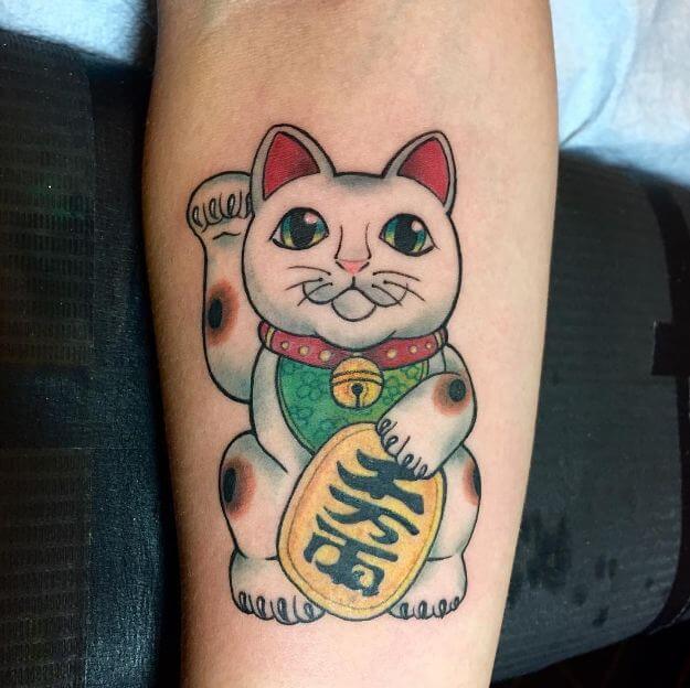 Sailor Moon Yin Yang Cat Tattoo