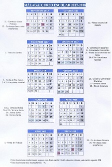 Calendario Escolar 2017-2018