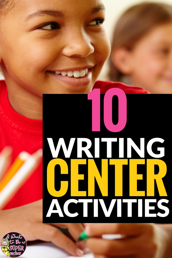 10 Quick & Easy Writing Activities for Successful Centers Need ideas + a freebie for getting writing centers started in your classroom? This post includes 10 simple writing activities you can add to your writing center, Daily 5 time, or literacy station. Perfect for 2nd and 3rd grade kids and teachers. #3 is my fave!