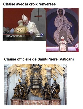 Croix Bon Pasteur de Pape François avec base