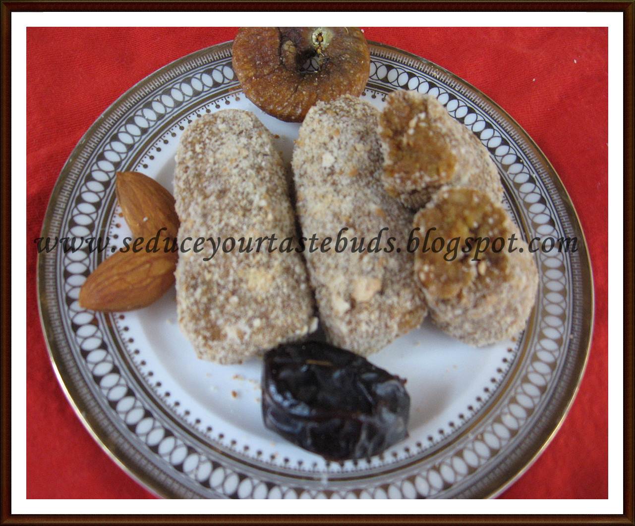 Seduce Your Tastebuds... Figs Dates Rolls Sugar free & Fat Free