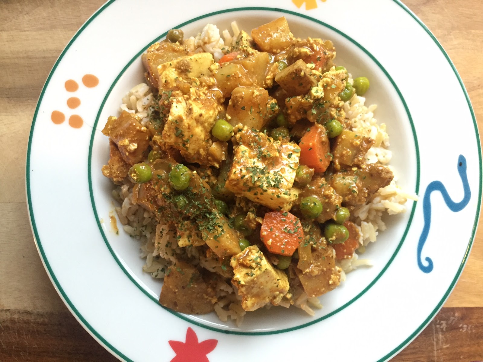 Vegan Crunk Tofu & Veggie Korma