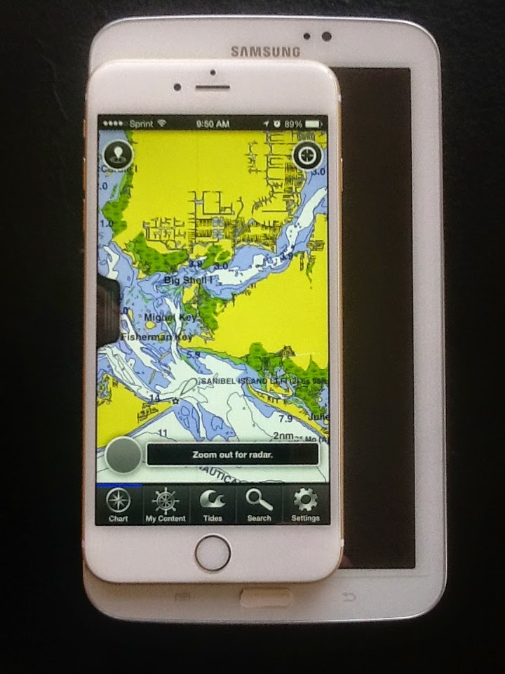 iMarine Apps iPhone 6 Plus Awesome Marine App Display