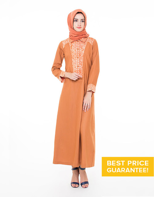 Model Baju Batik Gamis Kombinasi Terbaru Model Baju Batik Gamis Kombinasi Terbaru