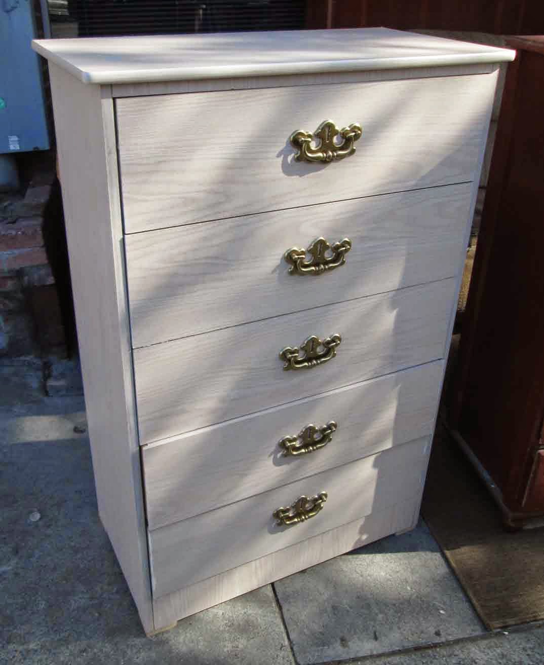 UHURU FURNITURE & COLLECTIBLES SOLD 5Drawer Presswood Chest 50