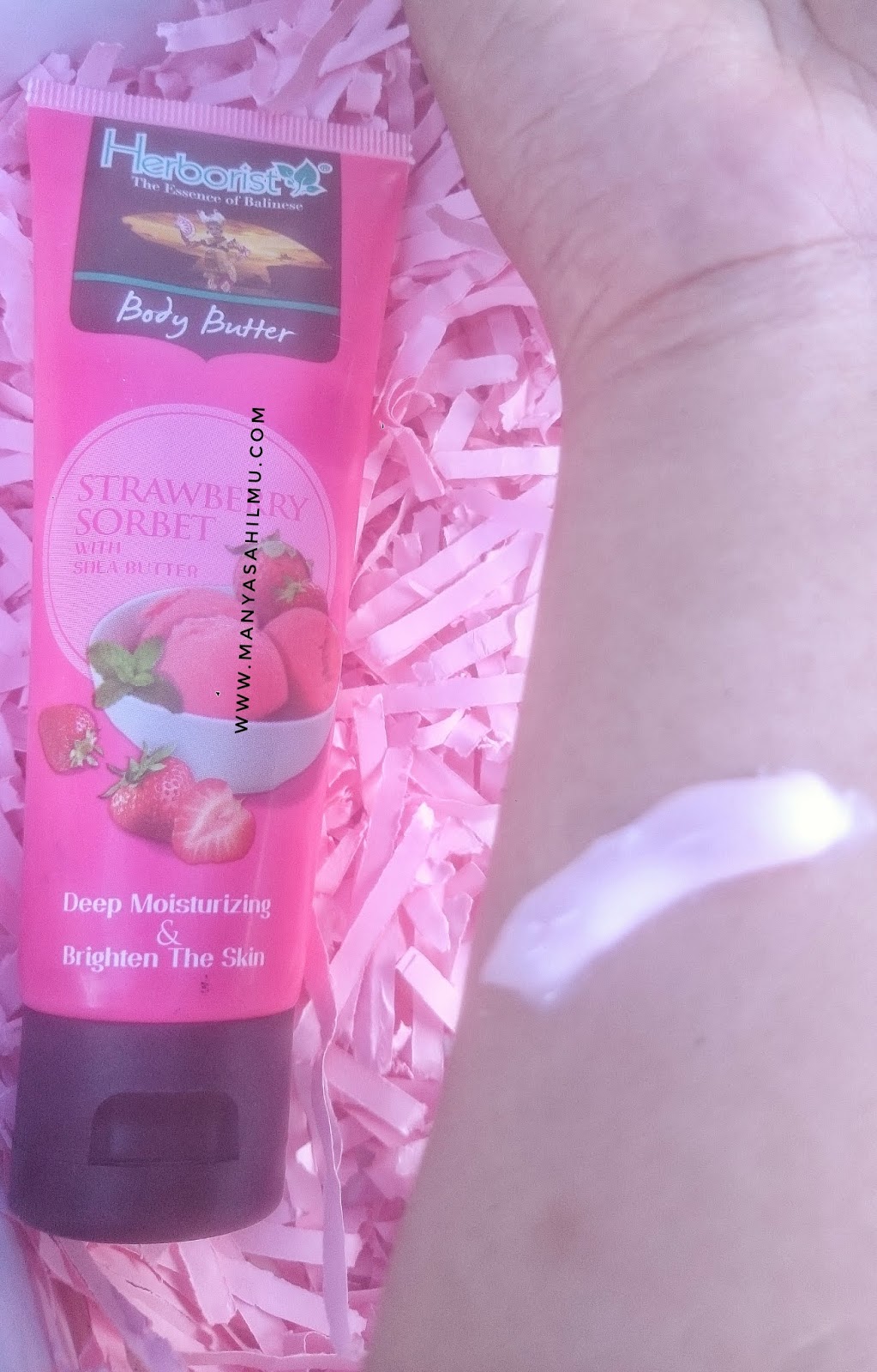 Herborist Body Butter Strawberry Sorbet review Manyasah Ilmu