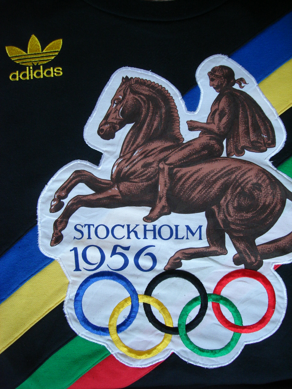 theothersideofthepillow: vintage ADIDAS stockholm 1956 OLYMPIC 1980's Large