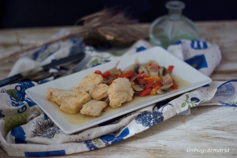 Pechuga de pollo con verduras en Cuisine Companion