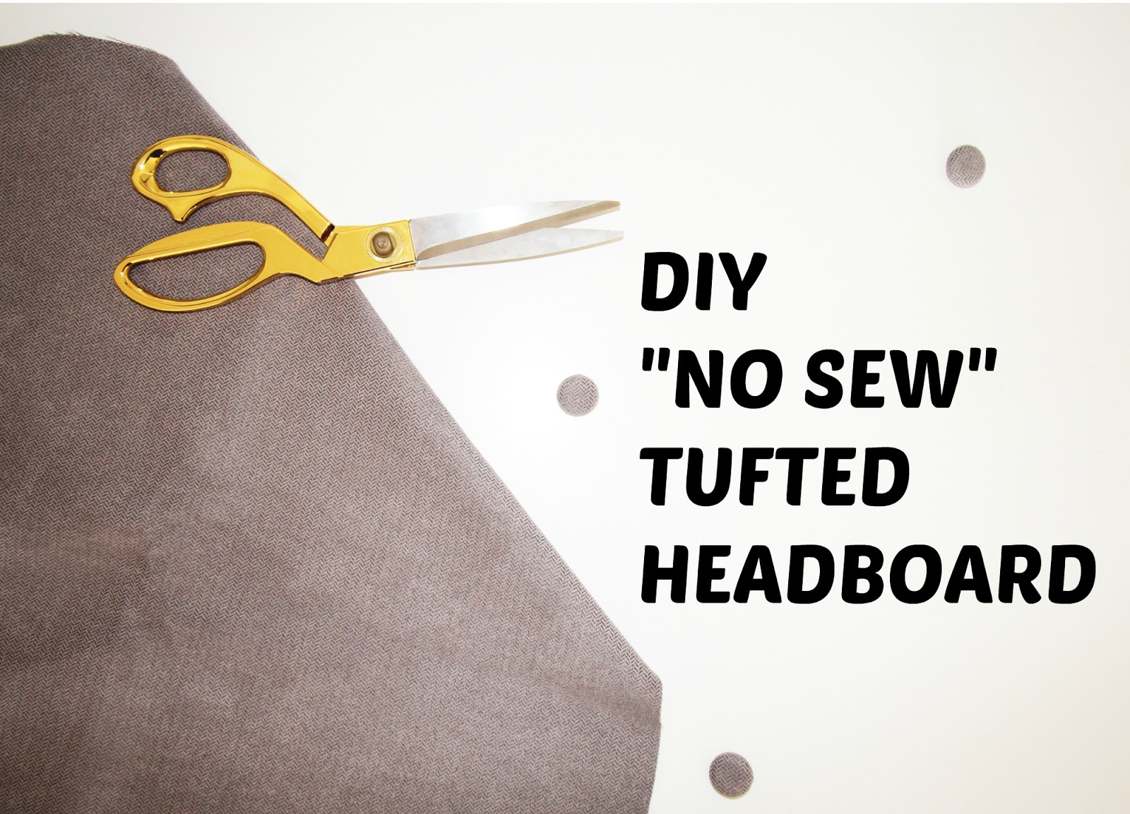 Making Restorations DIY "no sew" tufted headboard