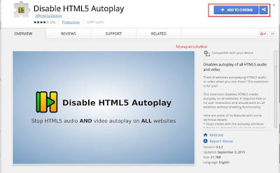 extension disable HTML5 autoplay
