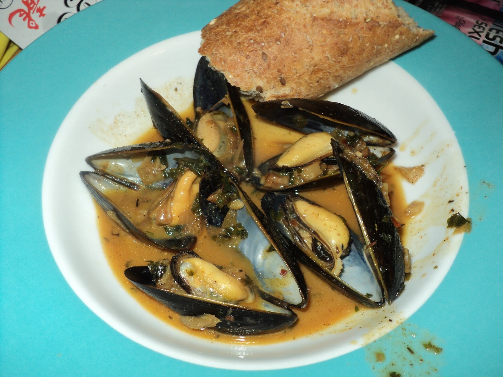 Cooking Shenanigans Mussels in a White Wine, Garlic and Shallots Broth