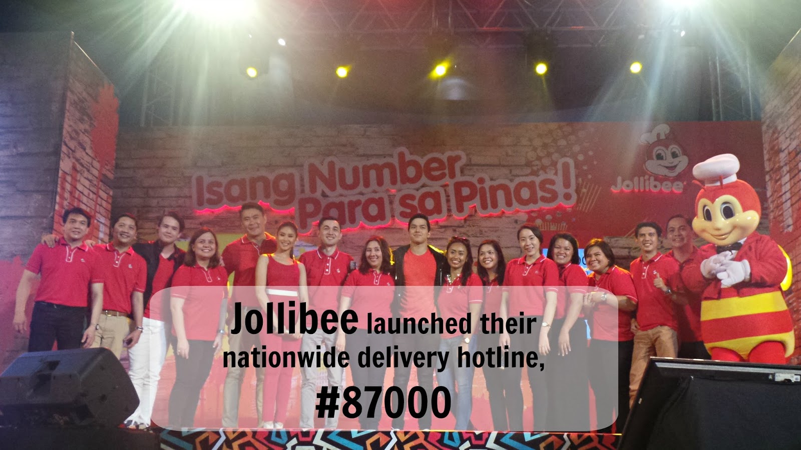 Jollibee launched their nationwide delivery hotline, 87000 IamACEsome