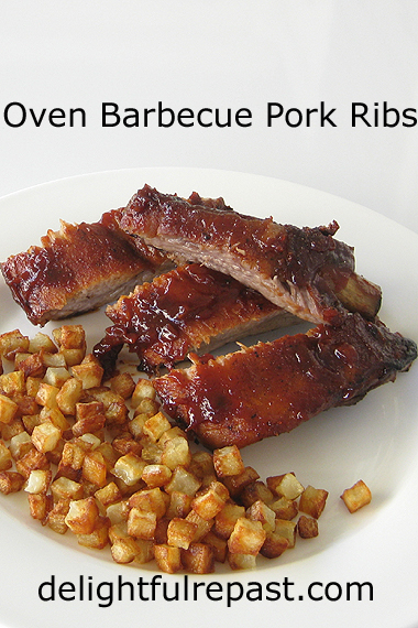 Oven Barbecue Pork Ribs / www.delightfulrepast.com