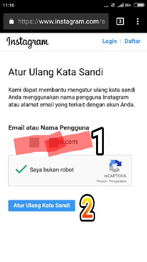 Cara melihat sandi ig di google