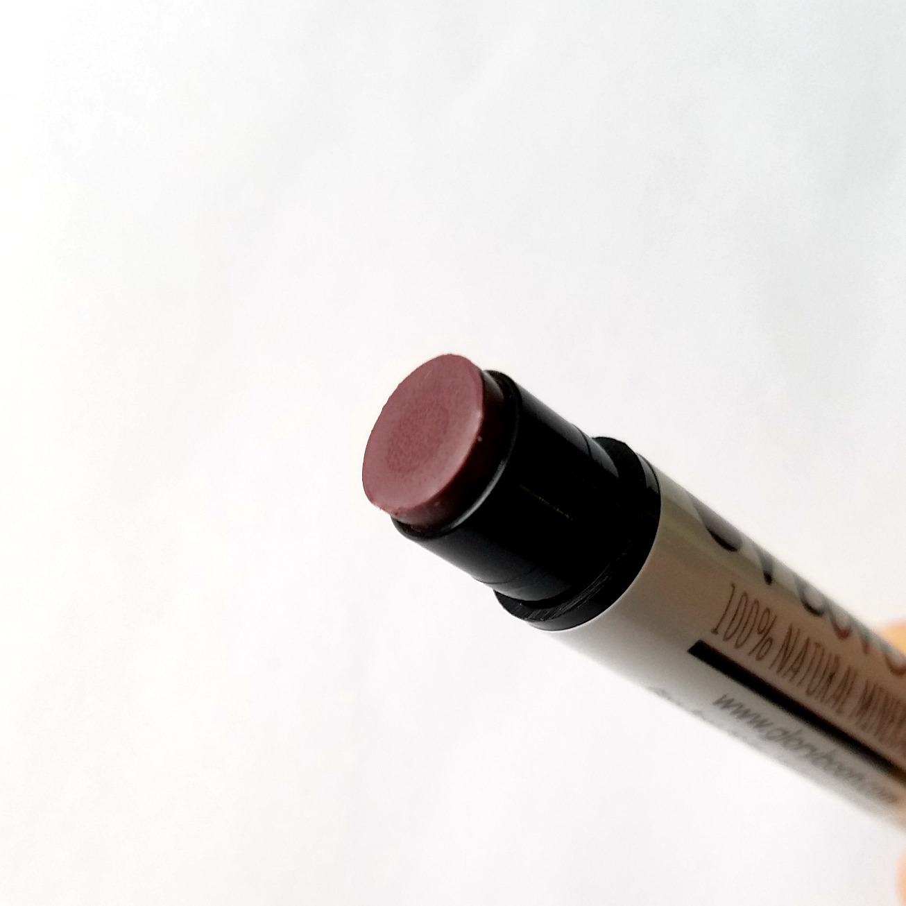 REVIEW Glory Boon Vegan Mineral Lipstick in "Velveteen"