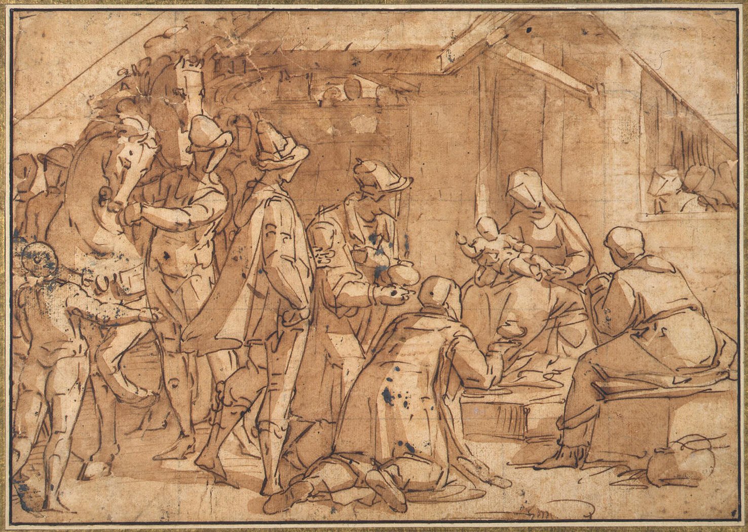 Adoration of the Magi - Luca Cambiaso | Endless Paintings