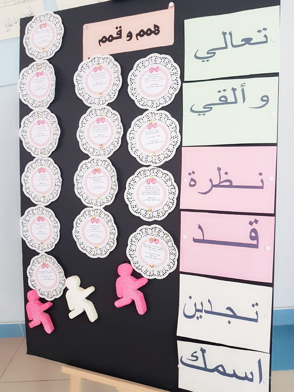 متوسطة و ثانوية الشامية لوحة تعزيز من المرشدة الطلابية للطالبات