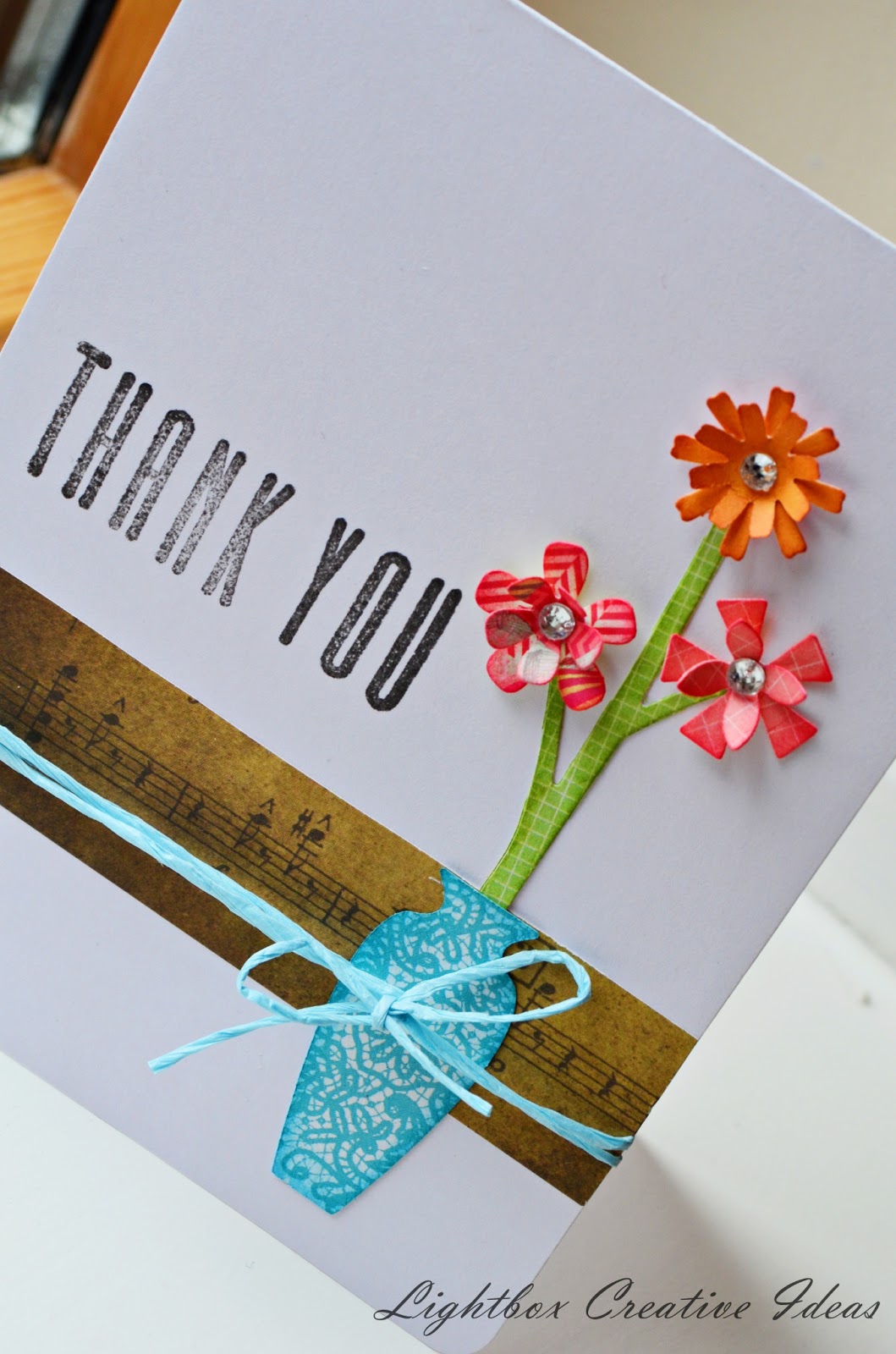 Lightbox creative Ideas Clean and simple cards with sizzix