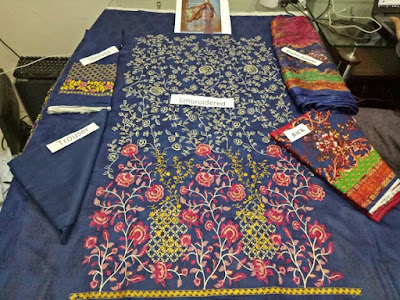 Designer Suits Salwar Kameez Lawn Dupatta www.igvv.blogspot.com 