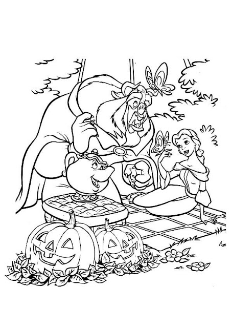Halloween Coloring Pages - World Of Makeup And Fashion