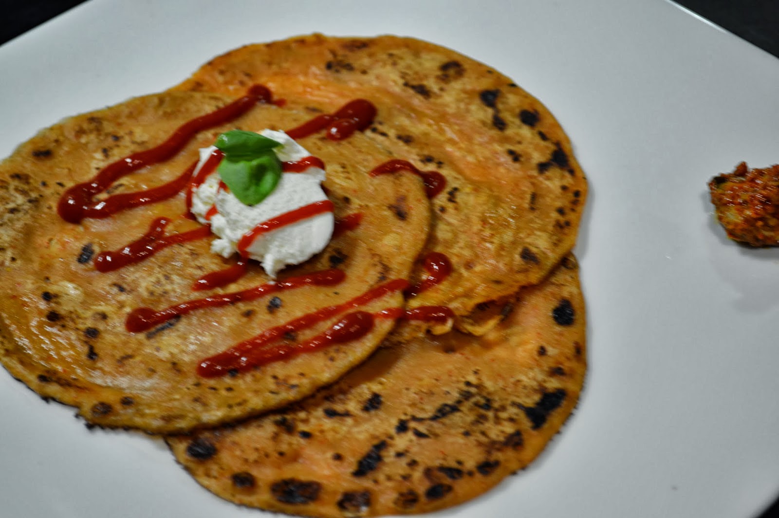 Chilla Spicy wheat flour crepes