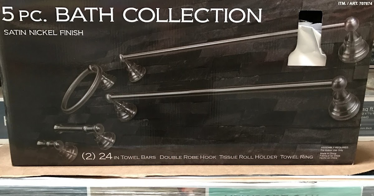 Home Zone 5Piece Bath Collection Costco Weekender