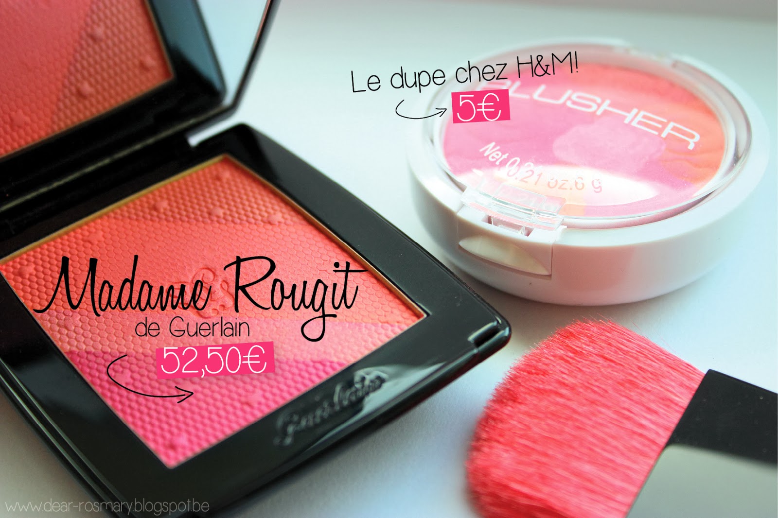 Mes 5 blushs préférés et leur dupe à prix doux. Dear Rosemary