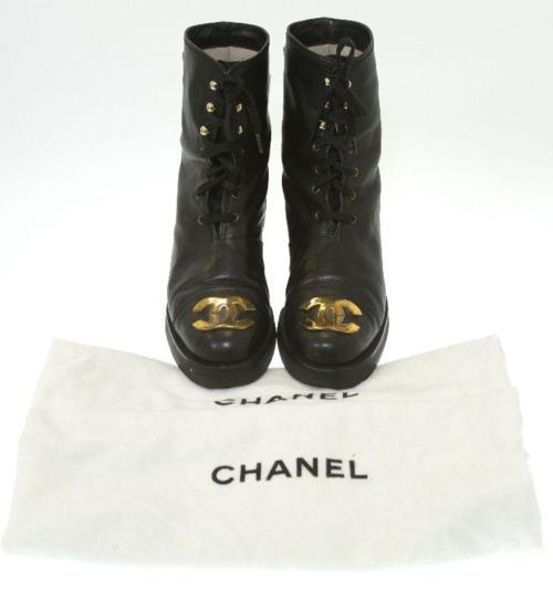 chanel 2018 combat boots