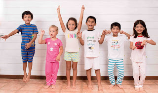 Mackley Sleepwear children’s collection for age groups 2-5 years, 5-8 years and 8-14 years