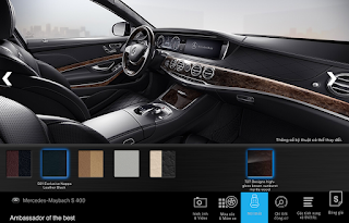 Màu nội thất Mercedes Maybach S400 4MATIC 2017 Nội thất Mercedes Maybach S400 4MATIC 2017 màu Đen 501