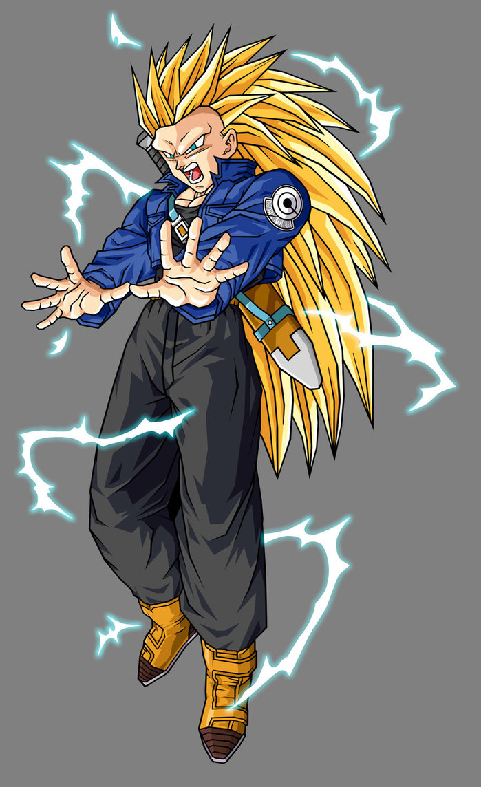 DRAGON BALL Z WALLPAPERS: Adult trunks SSJ 3