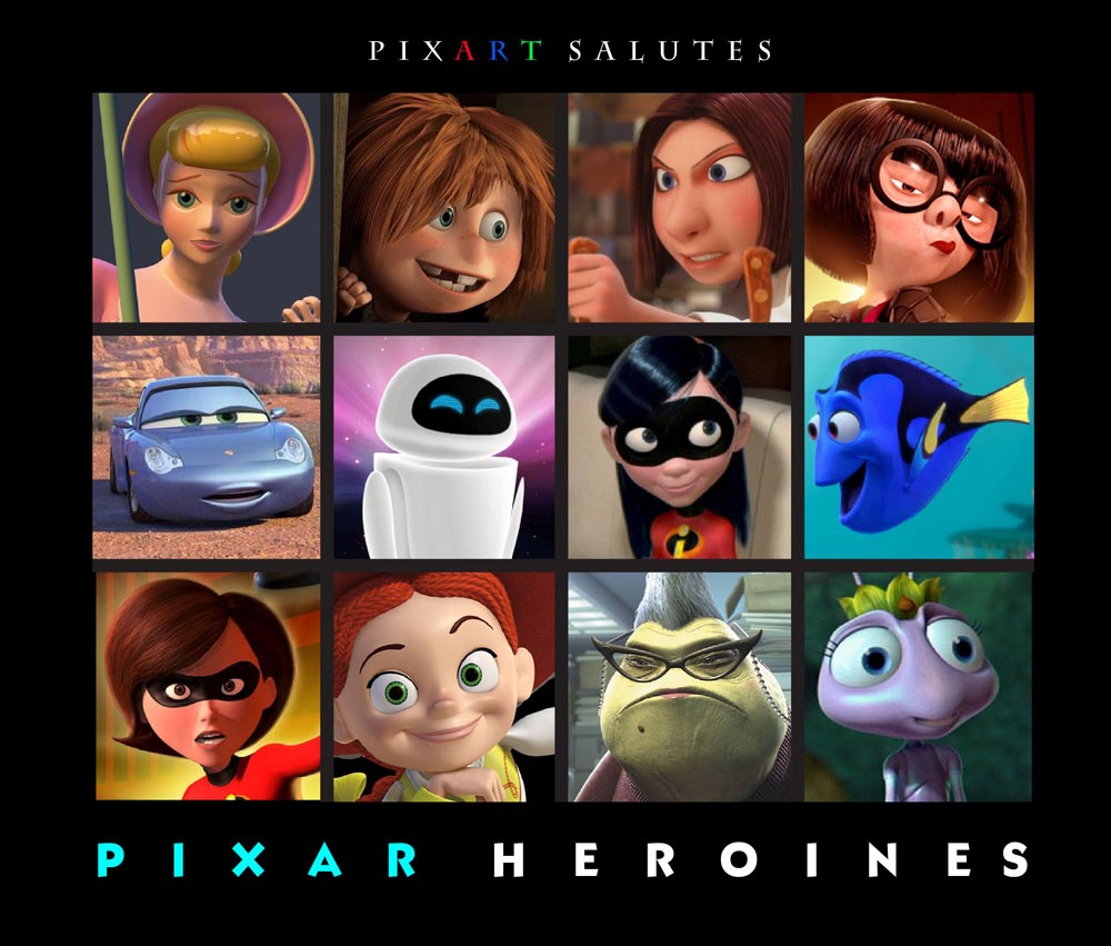 Какие пиксар. Герои Пиксар. Дисней Пиксар. Pixar героини. Персонажи Дисней и Пиксар.