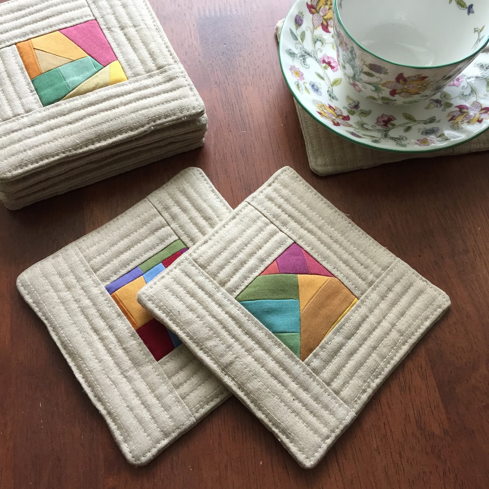 Teaginny Designs Quilt As You Go Coasters